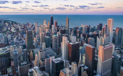 City dusk